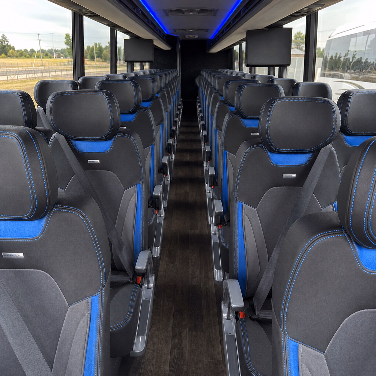 sugar land wedding transportation onboard seating